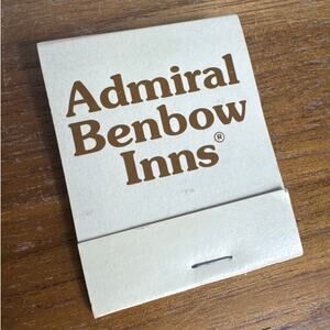 Admiral Benbow Inns Matchbook Unstruck Tampa Florida Excellent Cond Ephemera 80s